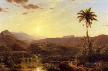  Sonnenaufgang Maler - die Kordilleren Sonnenaufgang Landschaft Hudson Fluss Frederic Edwin Church